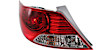 Driver and Passenger Side Halogen Tail Light, With bulb(s), OE Replacement, CAPA Certified