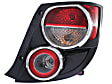 Driver and Passenger Side Halogen Tail Light, With bulb(s), OE Replacement
