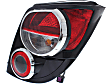 Driver and Passenger Side Halogen Tail Light, With bulb(s), OE Replacement