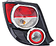 Driver and Passenger Side Halogen Tail Light, With bulb(s), OE Replacement,, CAPA Certified