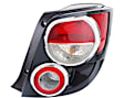 Driver and Passenger Side Halogen Tail Light, With bulb(s), OE Replacement,, CAPA Certified
