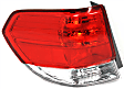 Driver and Passenger Side, Inner and Outer Tail Lights, Inner - with Bulbs, Outer - without Bulb, Halogen, 4-Door