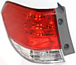 Driver and Passenger Side, Inner and Outer Tail Lights, Inner - with Bulbs, Outer - without Bulb, Halogen, 4-Door
