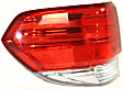 Driver and Passenger Side, Inner and Outer Tail Lights, Inner - with Bulbs, Outer - without Bulb, Halogen, 4-Door
