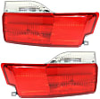 Driver and Passenger Side, Inner Tail Lights, with Bulbs, Halogen, Mounts on Liftgate