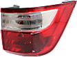 Driver and Passenger Side, Inner and Outer Tail Lights, with Bulbs, Halogen, Mounts on Body, CAPA Certified