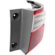 Passenger Side, Inner and Outer Halogen Tail Light, With bulb(s), OE Replacement, CAPA Certified