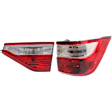 Driver Side, Inner And Outer Halogen Tail Light, With bulb(s), OE Replacement