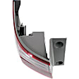 Driver Side, Inner And Outer Halogen Tail Light, With bulb(s), OE Replacement