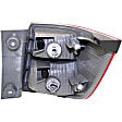 Driver Side, Inner And Outer Halogen Tail Light, With bulb(s), OE Replacement