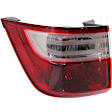 Driver Side, Inner And Outer Halogen Tail Light, With bulb(s), OE Replacement, CAPA Certified