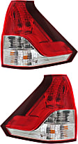 Driver and Passenger Side, Lower Halogen Tail Light, With bulb(s), OE Replacement, CAPA Certified