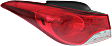Driver and Passenger Side, Outer Halogen Tail Light, With bulb(s), OE Replacement