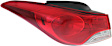 Driver Side, Inner And Outer Halogen Tail Light, With bulb(s), OE Replacement