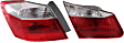 2013 Honda Accord - Driver Side, Inner And Outer Halogen Tail Light, With bulb(s), 4-Door Mounts On Trunk Lid, OE Replacement, Sedan
