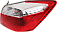 Driver and Passenger Side, Outer Tail Lights, with Bulbs, Halogen, Mounts on Body, EX/LX/Sport Models, Sedan