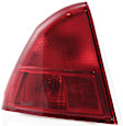 Driver and Passenger Side, Inner and Outer Halogen Tail Light, With bulb(s), OE Replacement