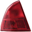 Driver Side, Inner And Outer Halogen Tail Light, With bulb(s), OE Replacement