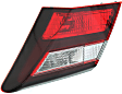 Driver and Passenger Side, Inner and Outer Halogen Tail Light, With bulb(s), OE Replacement