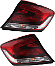 Driver and Passenger Side, Outer Halogen Tail Light, With bulb(s), OE Replacement