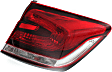 Driver and Passenger Side, Outer Halogen Tail Light, With bulb(s), OE Replacement