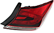 Driver and Passenger Side, Outer Halogen Tail Light, With bulb(s), OE Replacement