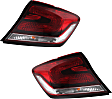 Driver and Passenger Side, Outer Halogen Tail Light, With bulb(s), OE Replacement, CAPA Certified