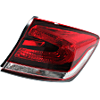 Passenger Side, Inner and Outer Halogen Tail Light, With bulb(s), OE Replacement