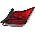 Driver and Passenger Side, Inner and Outer Halogen Tail Light, With bulb(s), OE Replacement, CAPA Certified