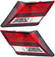 Driver and Passenger Side, Inner Halogen Tail Light, With bulb(s), OE Replacement, CAPA Certified