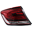 Driver Side, Inner And Outer Halogen Tail Light, With bulb(s), OE Replacement