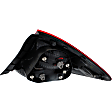 Driver Side, Inner And Outer Halogen Tail Light, With bulb(s), OE Replacement