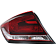 Driver Side, Inner And Outer Halogen Tail Light, With bulb(s), OE Replacement, CAPA Certified