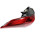 Driver and Passenger Side, Inner and Outer Tail Lights, with Bulbs, Halogen/LED Combo, USA Built Vehicle