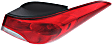 Passenger Side, Inner and Outer Halogen Tail Light, With bulb(s), OE Replacement