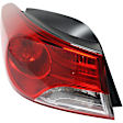 Driver Side, Inner And Outer Halogen/LED Combo Tail Light, With bulb(s), OE Replacement