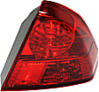 Driver and Passenger Side, Inner and Outer Tail Lights, Inner - with Bulbs, Outer - without Bulb, Halogen