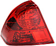 Driver and Passenger Side, Inner and Outer Tail Lights, Inner - with Bulbs, Outer - without Bulb, Halogen