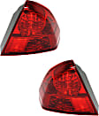 2004 Honda Civic - Driver and Passenger Side, Outer Halogen Tail Light, Without bulb(s), 4-Door Mounted On Body, Japan Built Vehicle, OE Replacement, Sedan