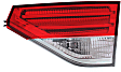 Passenger Side, Inner and Outer LED Tail Light, With bulb(s), OE Replacement