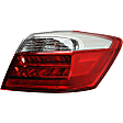 Passenger Side, Inner and Outer LED Tail Light, With bulb(s), OE Replacement, Sedan