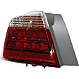 Driver Side, Inner And Outer LED Tail Light, With bulb(s), OE Replacement, Sedan