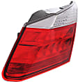 Driver and Passenger Side, Inner Tail Lights, with Bulbs, LED, Sedan, Mounts on Trunk Lid