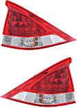 Driver and Passenger Side Tail Lights, with Bulbs, Halogen, 4-Door, Hatchback