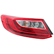 Driver Side Halogen Tail Light, With bulb(s), OE Replacement, Coupe