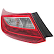 Driver Side Halogen Tail Light, With bulb(s), OE Replacement, Coupe