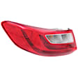 Driver Side Halogen Tail Light, With bulb(s), OE Replacement, Coupe