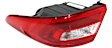 Driver and Passenger Side, Outer Tail Lights, with Bulbs, Halogen, Mounts on Body, CAPA CERTIFIED