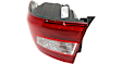 Driver and Passenger Side, Outer Tail Lights, with Bulbs, Halogen, Mounts on Body, CAPA CERTIFIED