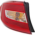 Driver Side, Inner And Outer Halogen Tail Light, With bulb(s), OE Replacement